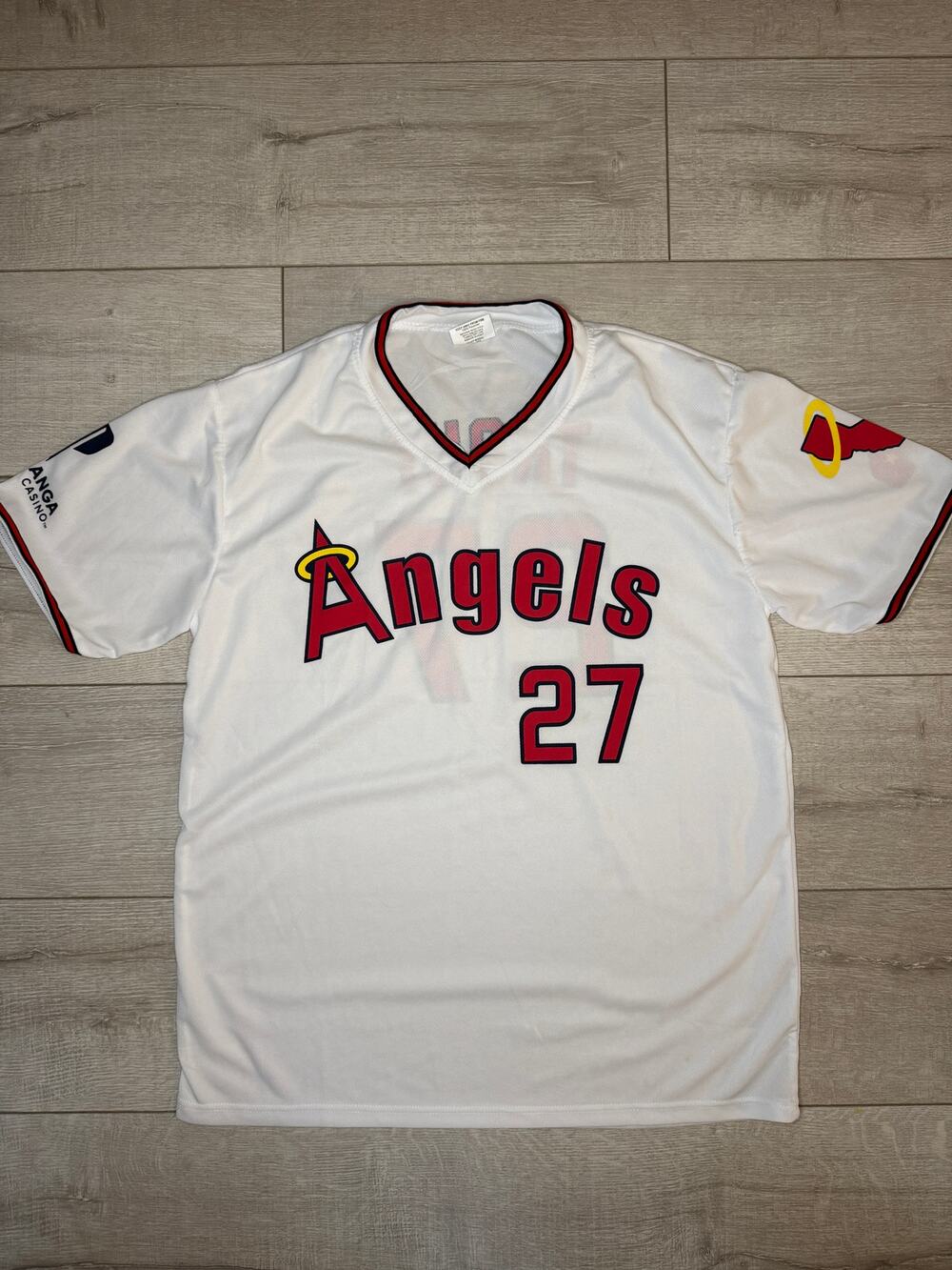 Mike Trout Los Angeles Angels #27 Baseball Jersey Shirt Mens Size XL KLOANZ